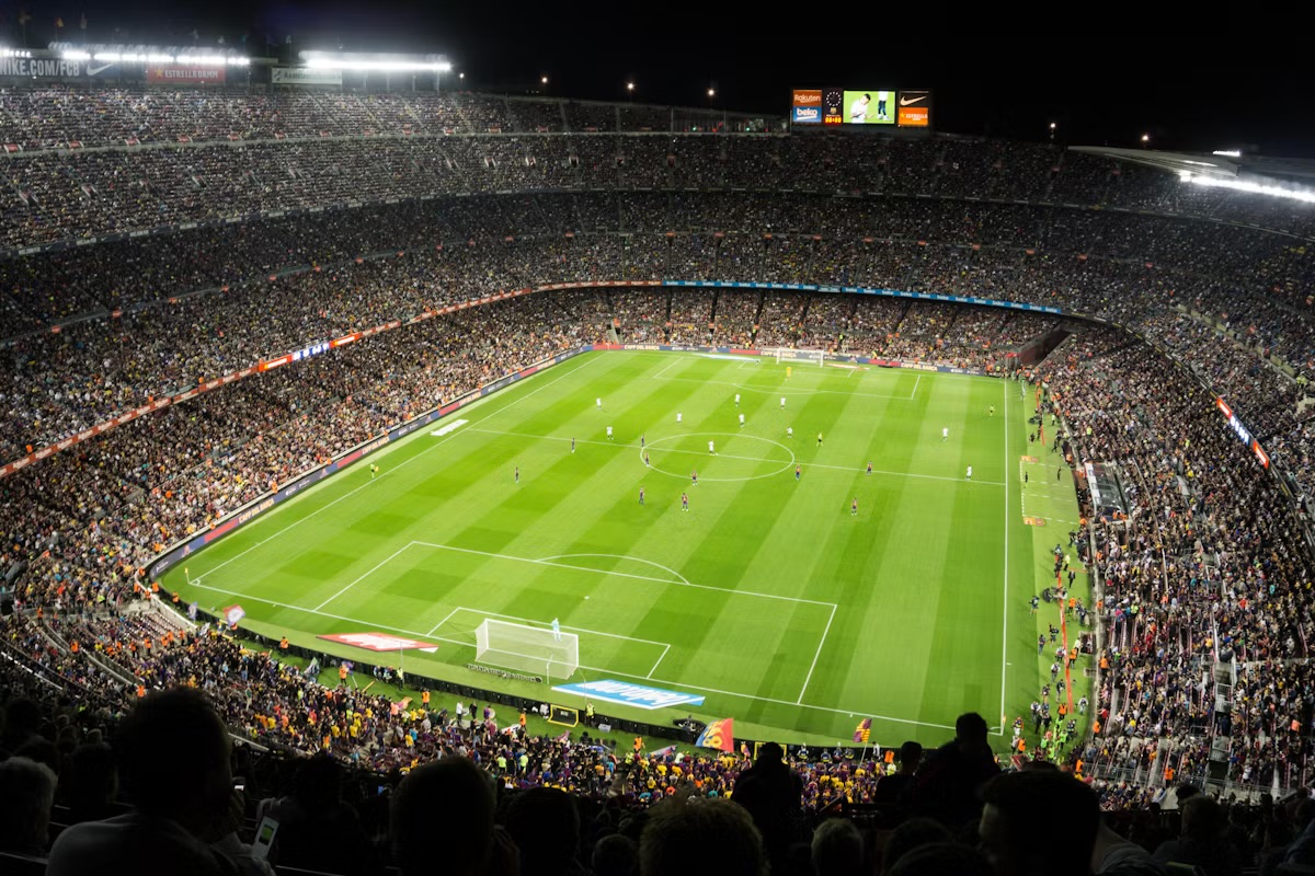 Stade de football supporters
