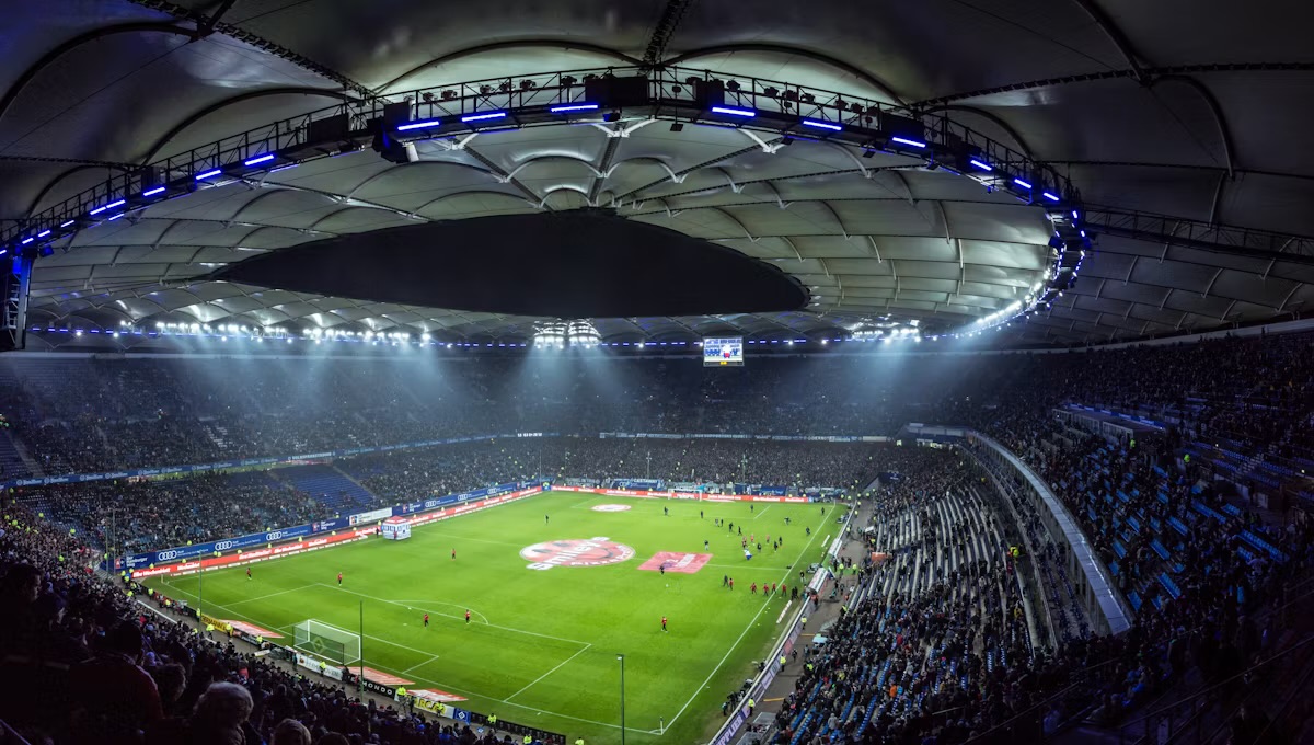 Stade de football supporters